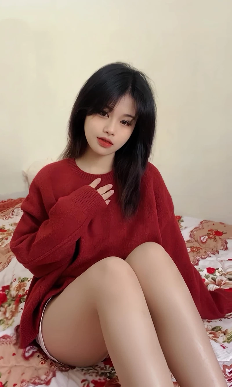 Gái xinh tóc dài cute với vẻ đẹp trong sáng và dễ mến