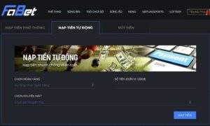 Fabet với nhiều hình thức nạp tiền khác nhau
