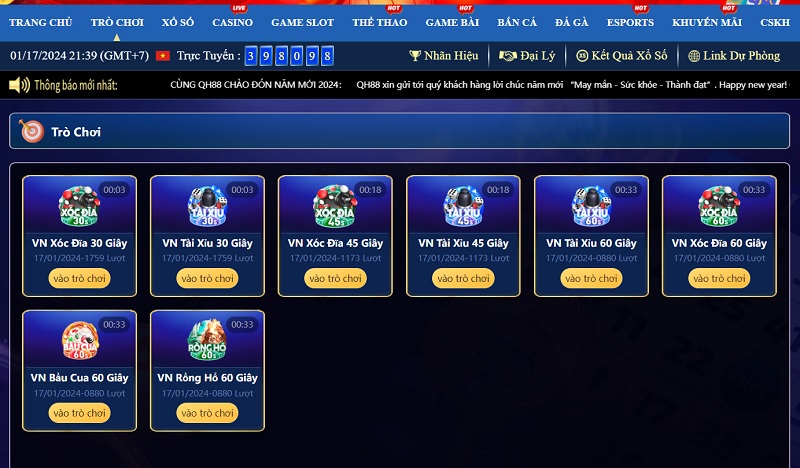 Trải nghiệm kho game không chỉ đa dạng còn chất lượng