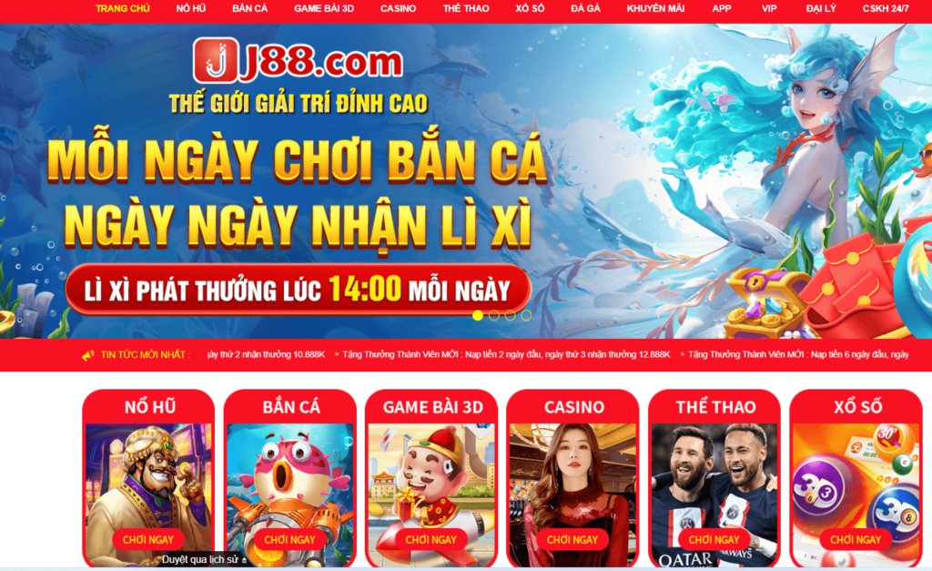 Tải App J88 trải nghiệm kho game khổng lồ nhất